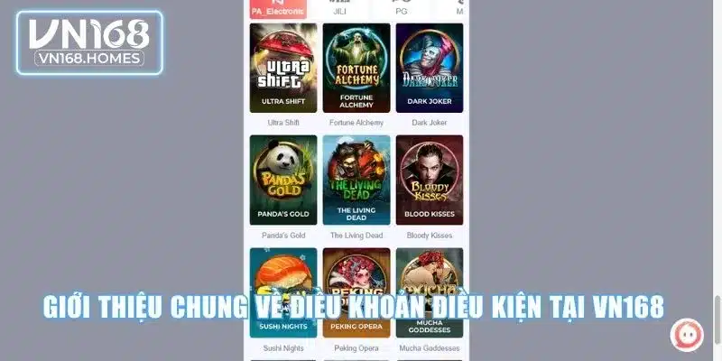 Giới thiệu chung về điều khoản điều kiện tại VN168