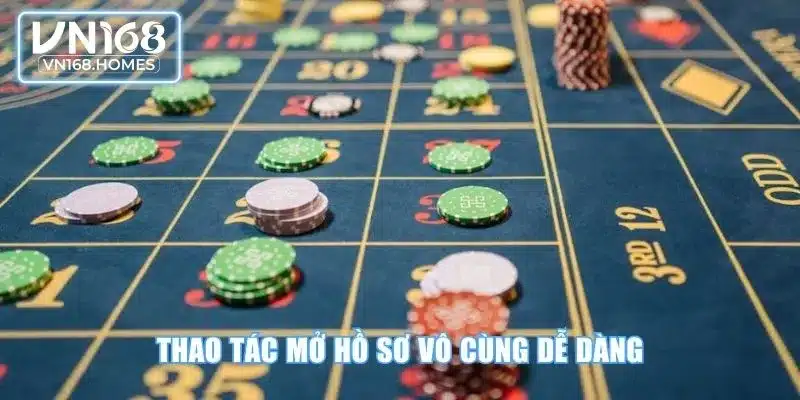 Thao tác mở hồ sơ vô cùng dễ dàng